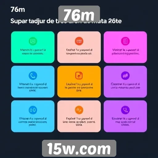 Análise das funcionalidades do site 76m