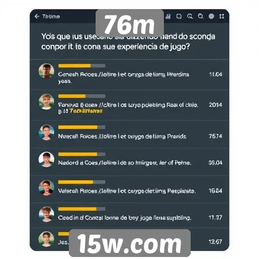 Feedback dos usuários sobre a interface do 76m